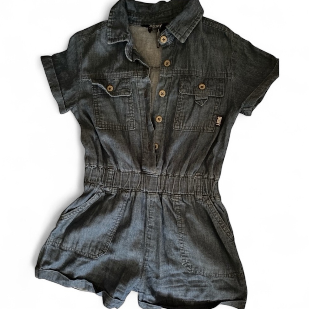 ⭐️ 3/$15 • DKNY • Button-Up • Denim • Romper